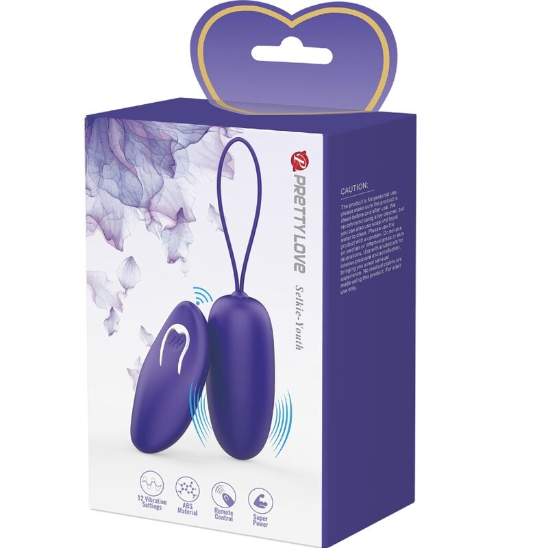 PRETTY LOVE - SELKIE YOUTH MINI HUEVO VIBRADOR CONTROL REMOTO VIOLETA - Kanerotika SL