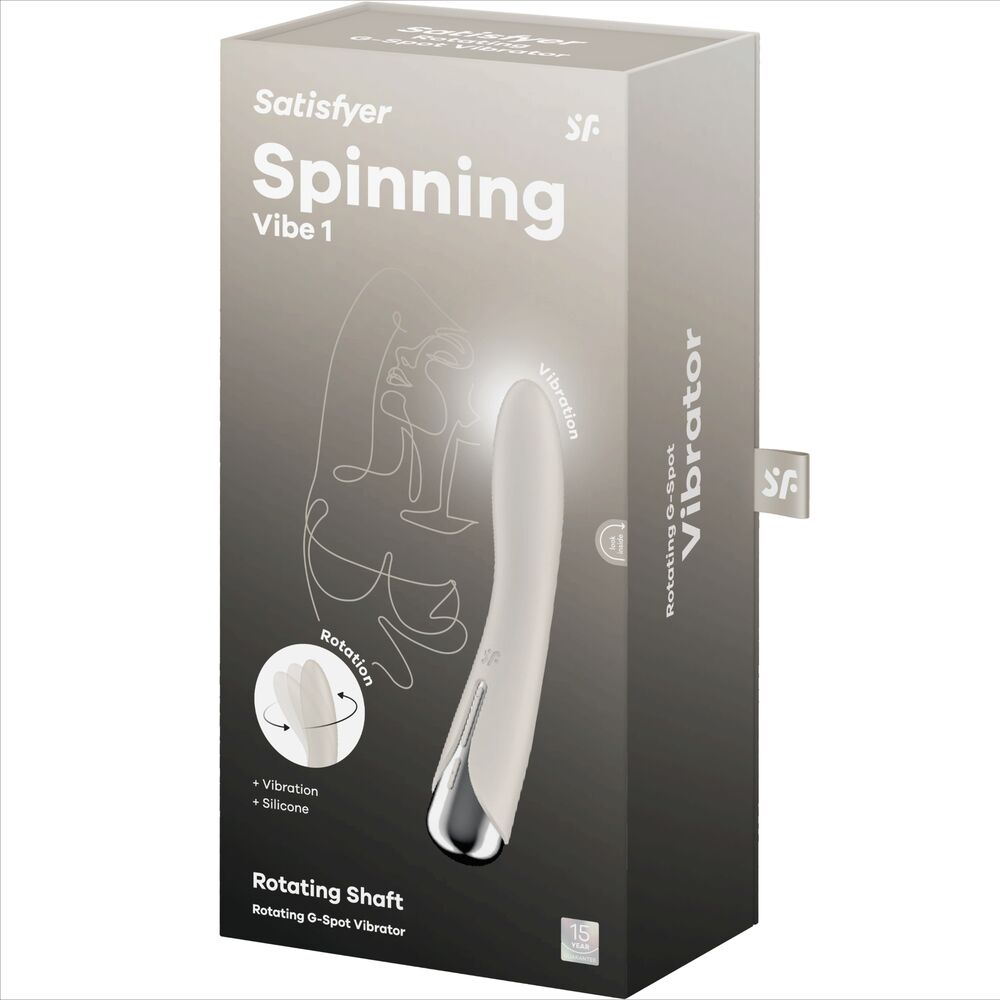 SATISFYER - SPINNING VIBE 1 VIBRADOR ROTADOR G-SPOT BEIGE - Kanerotika SL