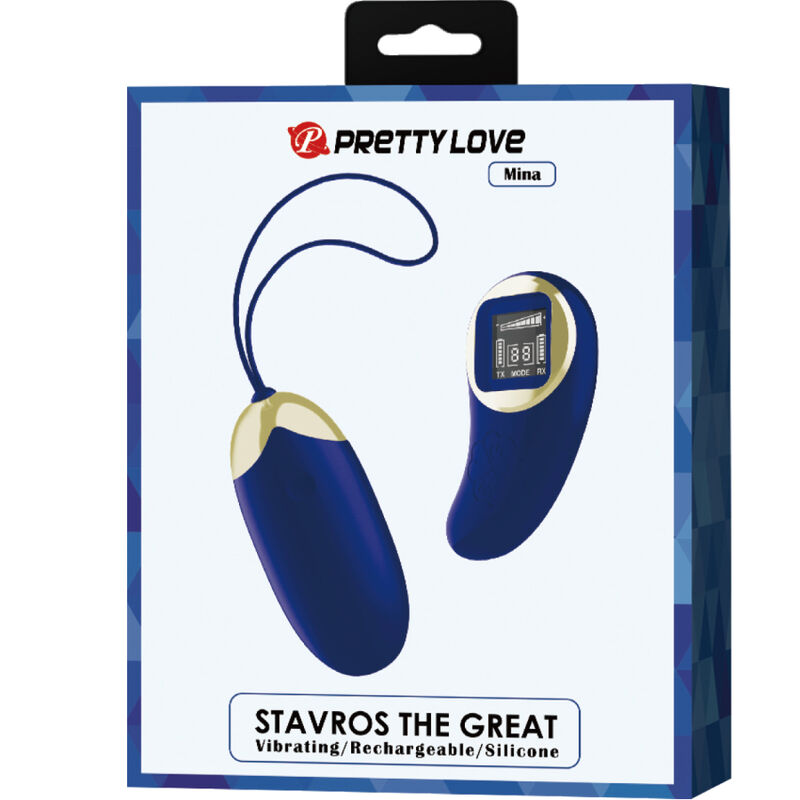 PRETTY LOVE - MINA HUEVO VIBRADOR CONTROL REMOTO AZUL - Kanerotika SL