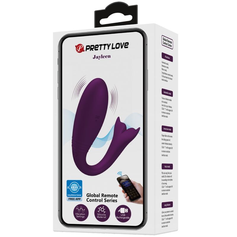 PRETTY LOVE - JAYLEEN VIBRADOR APP CONTROL REMOTO LILA - Kanerotika SL