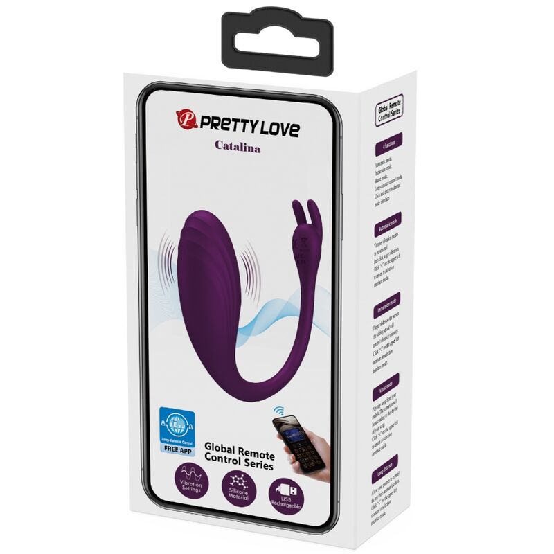 PRETTY LOVE - CATALINA VIBRADOR APP CONTROL REMOTO LILA - Kanerotika SL