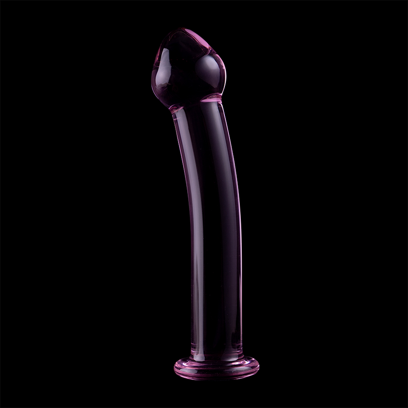 NEBULA SERIES BY IBIZA - MODELO 11 DILDO CRISTAL BOROSILICATO 16 X 3 CM ROSA - Kanerotika SL