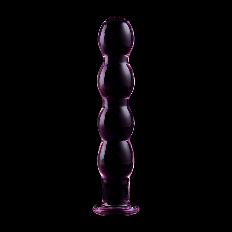 NEBULA SERIES BY IBIZA - MODELO 10 DILDO CRISTAL BOROSILICATO 16.5 X 3.5 CM ROSA - Kanerotika SL