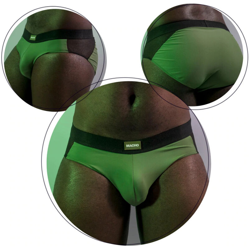 MACHO - MS23V CALZONCILLO BRIEF COLORES VERDES L/XL - Kanerotika SL