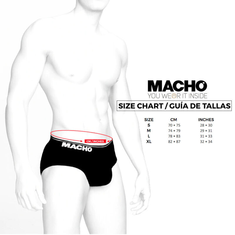 MACHO - MX24AN SLIP AMARILLO S - Kanerotika SL