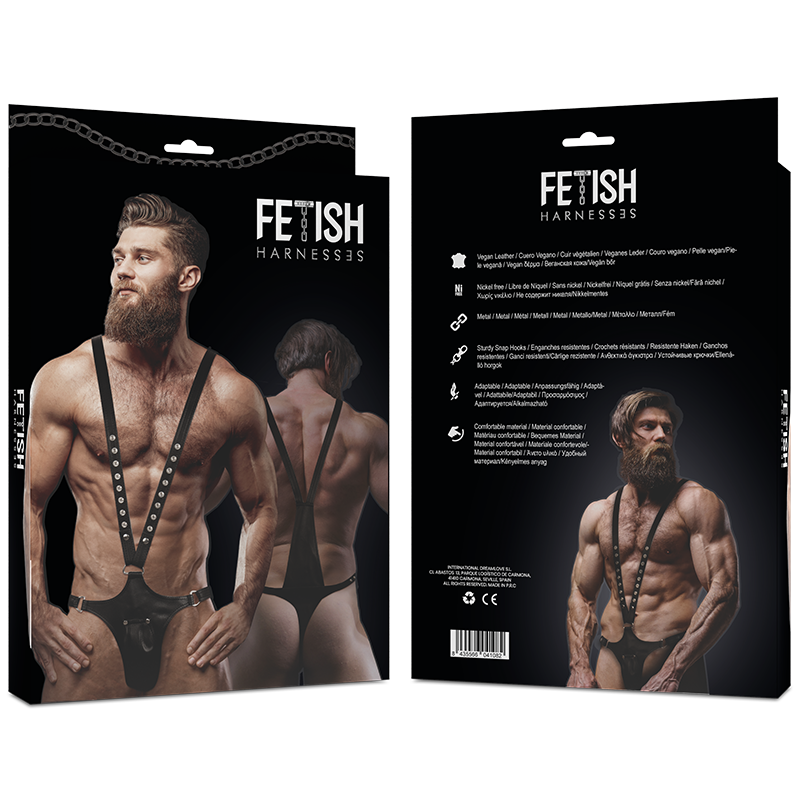 FETISH SUBMISSIVE ATTITUDE - ARNÉS ECOPIEL FORMA DE V HOMBRE - Kanerotika SL