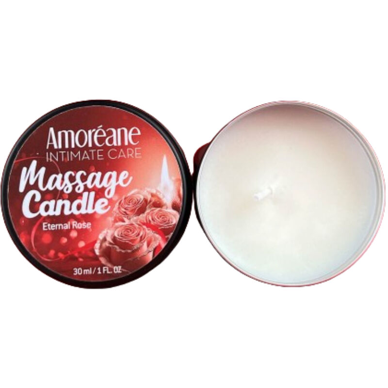 AMOREANE - VELA DE MASAJE ETERNAL ROSE 30 ML - Kanerotika SL