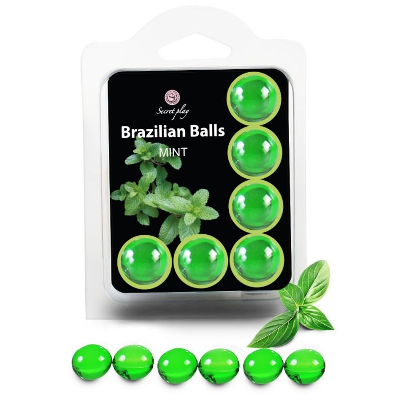 SECRETPLAY - SET 6 BRAZILIANS BALLS MENTA - Kanerotika SL