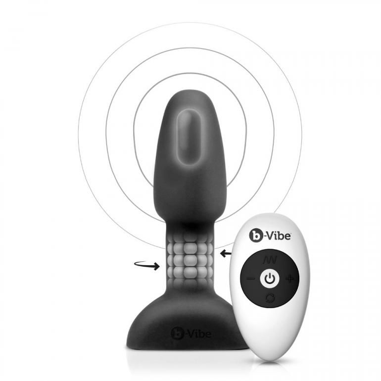 B-VIBE - RIMMING CONTROL REMOTO ANAL PLUG PETITE NEGRO - Kanerotika SL