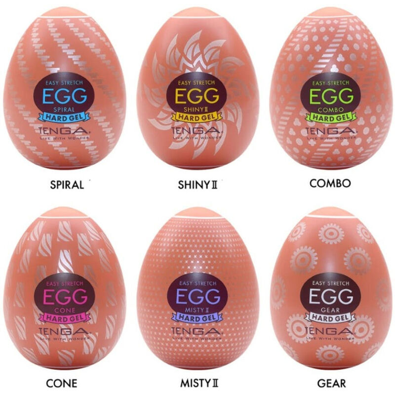 TENGA - HARD BOILED HUEVO MASTURBADOR PACK 6 UDS - Kanerotika SL