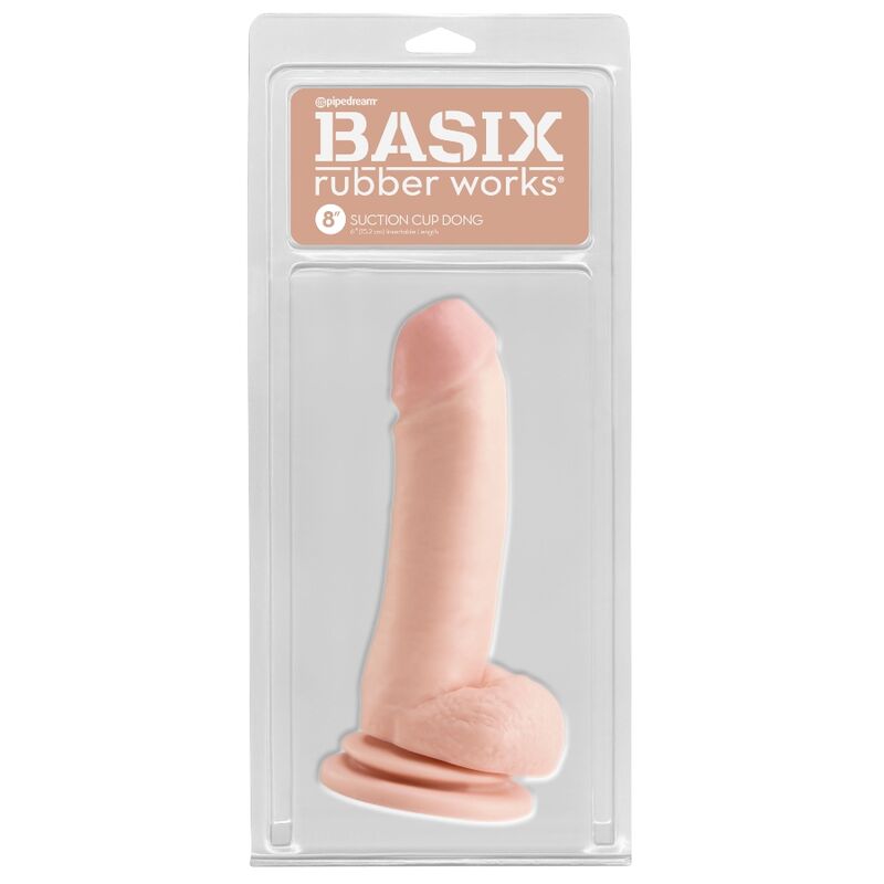 BASIX - PENE DE GELATINA SUCCION NATURAL 18 CM - Kanerotika SL