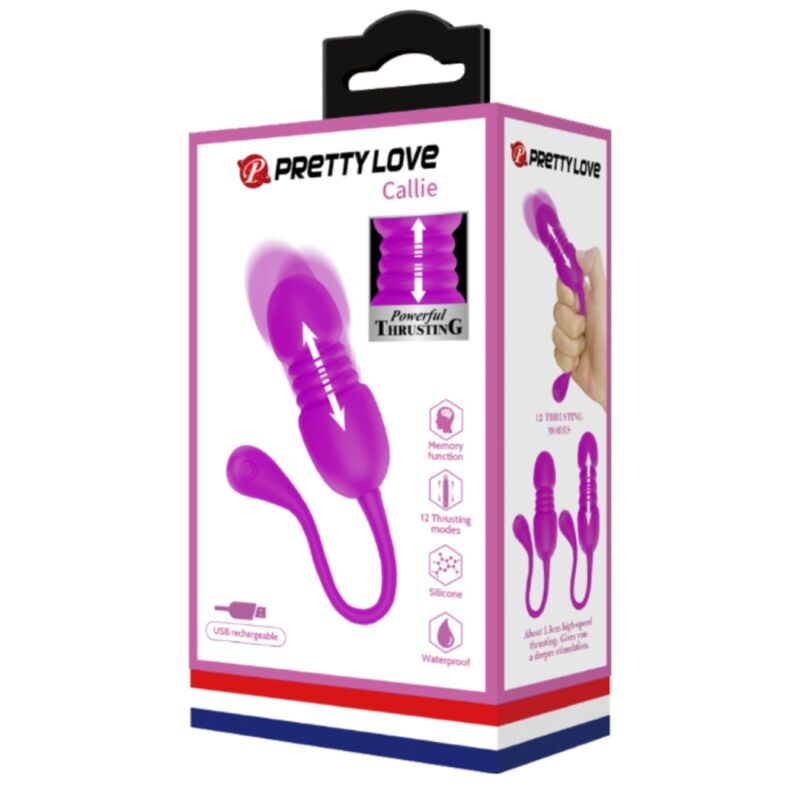 PRETTY LOVE - CALLIE HUEVO VIBRADOR RECARGABLE MORADO - Kanerotika SL