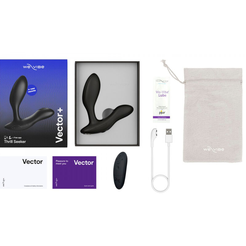 WE-VIBE - VECTOR+ MASAJEADOR DE PRÓSTATA NEGRO - Kanerotika SL