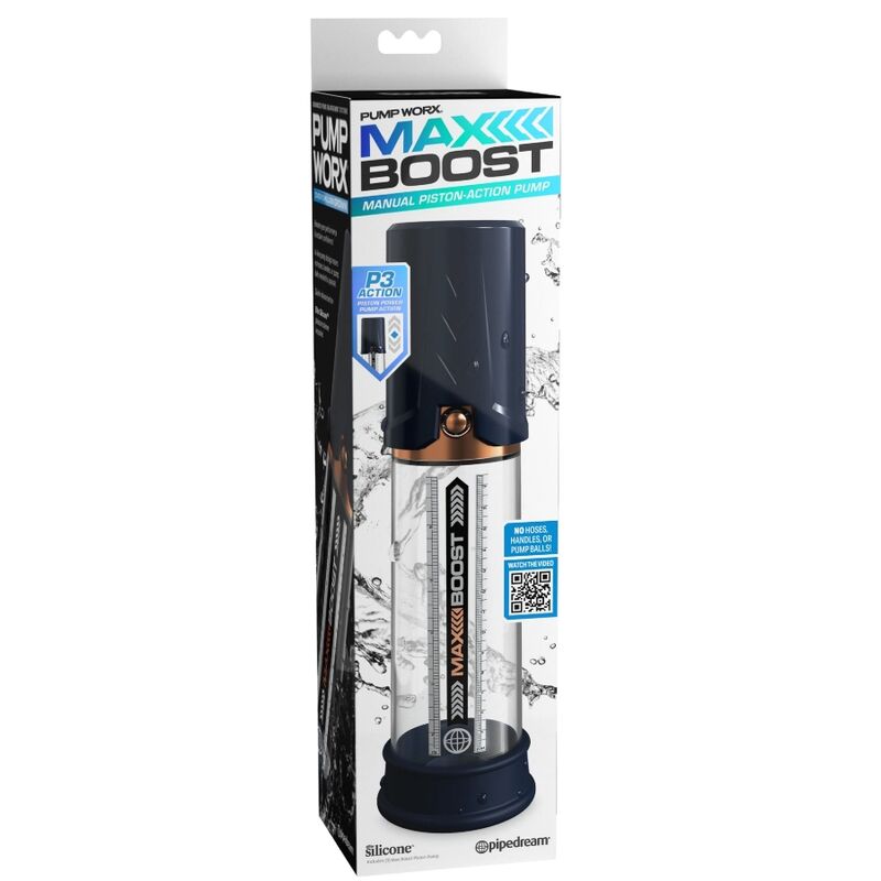 PUMP WORX - BOMBA DE ERECCION MAX BOOST AZUL - Kanerotika SL