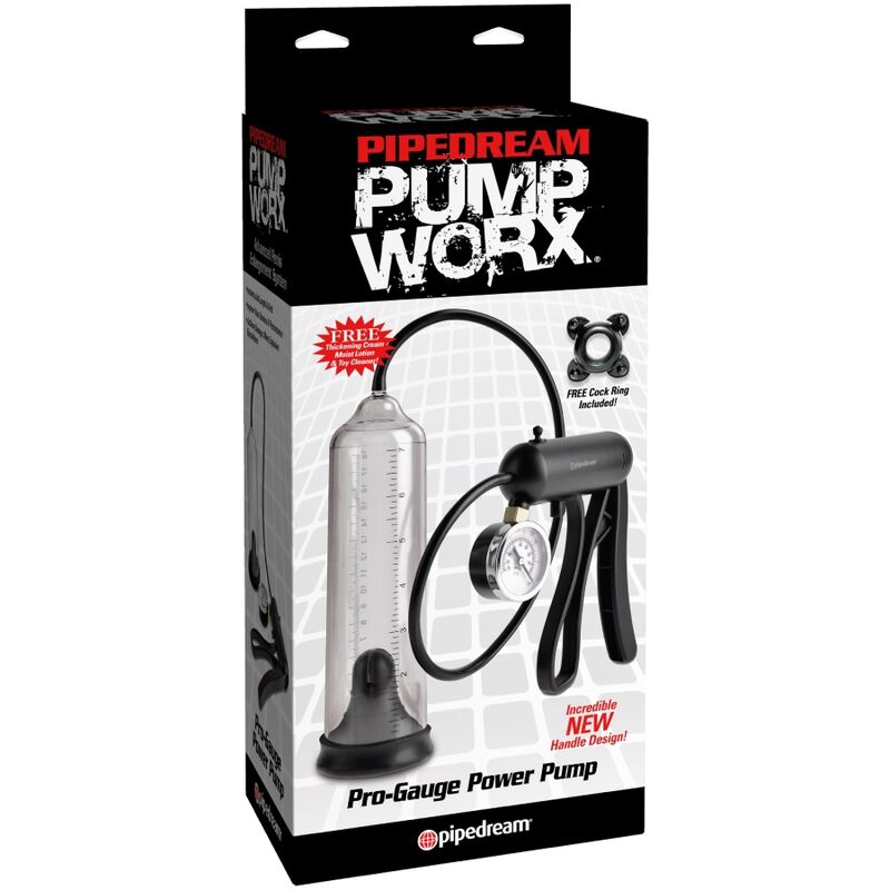 PUMP WORX - BOMBA DE POTENCIA PRO-GAUGE TRANSPARENTE - Kanerotika SL