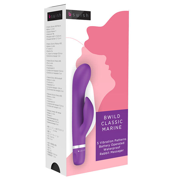 B SWISH - BWILD CLASSIC MARINE RABBIT VIBRATOR PURPLE - Kanerotika SL