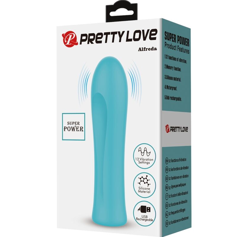 PRETTY LOVE - ALFREDA VIBRADOR SUPER POWER VERDE AGUA - Kanerotika SL