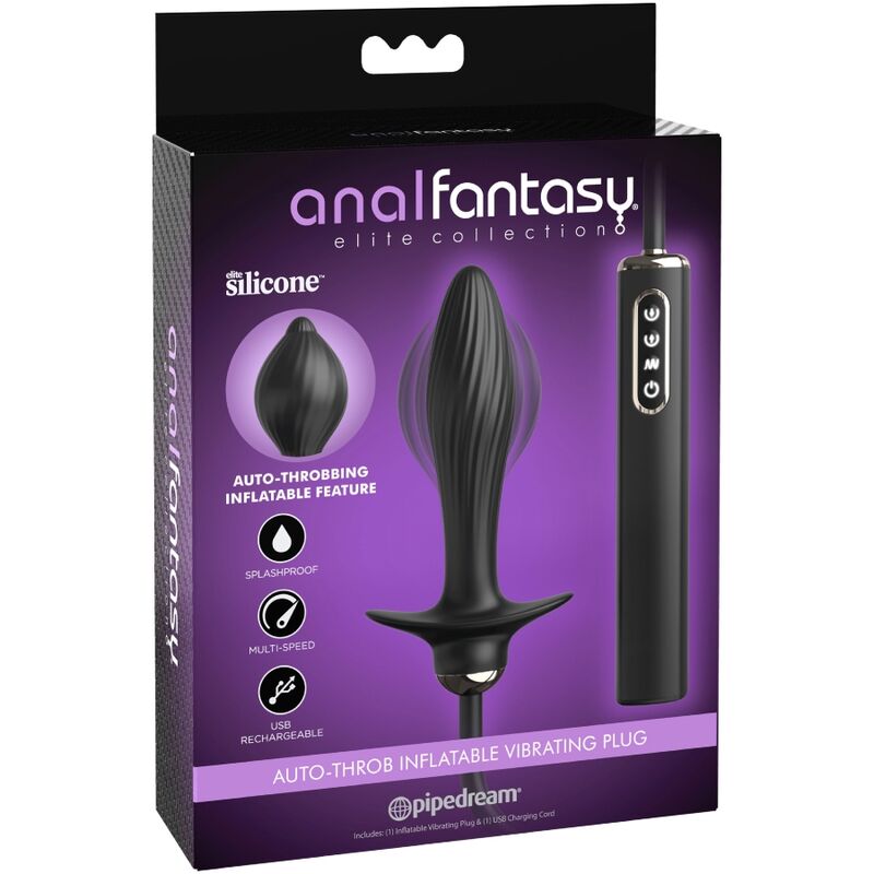 ANAL FANTASY ELITE COLLECTION - PLUG INFLABLE & VIBRADOR AUTO-THROB - Kanerotika SL