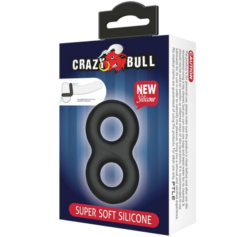 CRAZY BULL - ANILLO DOBLE SILICONA MEDICA - Kanerotika SL