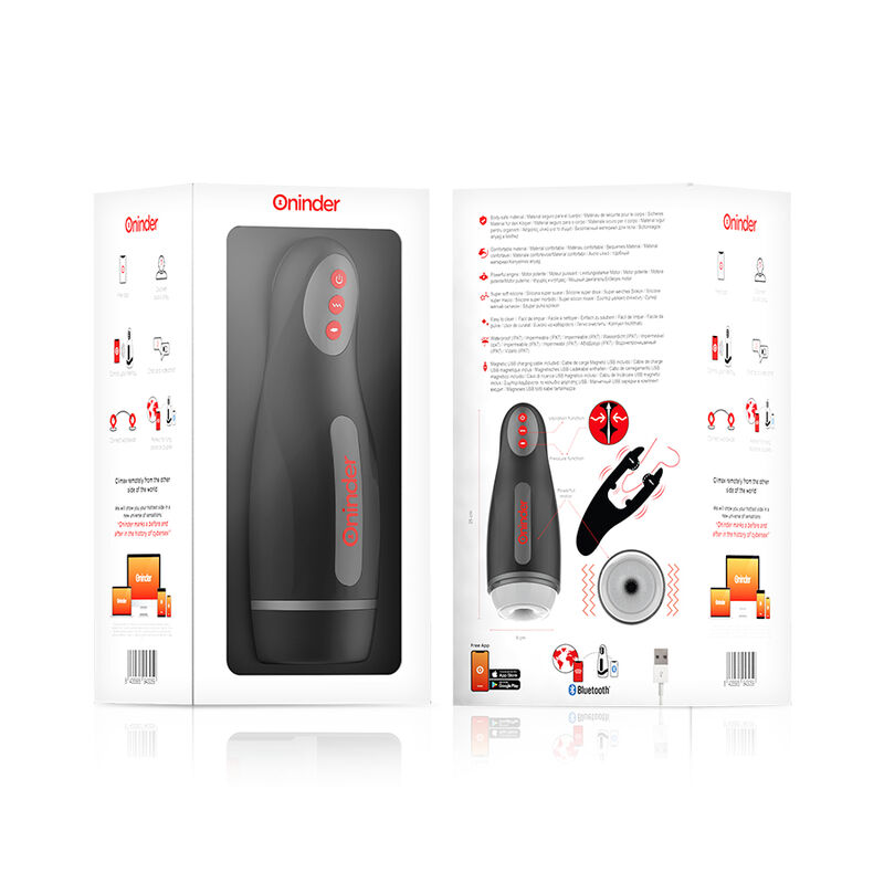 ONINDER - SEOUL MASTURBADOR MASCULINO DE COMPRESION Y VIBRACION - APP GRATUITA - Kanerotika SL