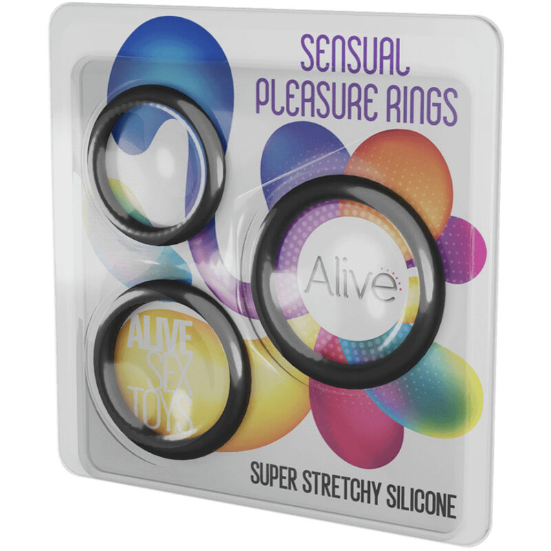 ALIVE - KIT TRES SENSUAL PLEASURE RINGS - Kanerotika SL