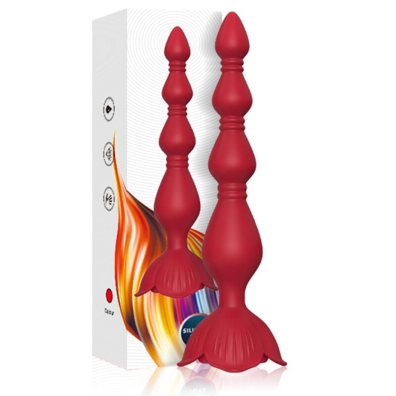 ARMONY - ROSA VIBRADOR PAGODA & PLUG ANAL ROJO - Kanerotika SL