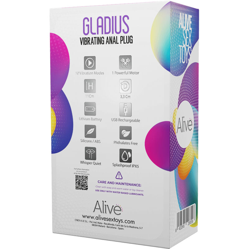 ALIVE - GLADIUS PLUG VIBRADOR ANAL - Kanerotika SL