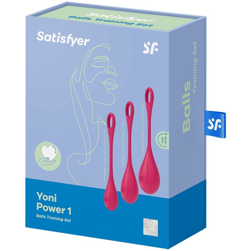 SATISFYER - YONI POWER 1 KIT DE ENTRENAMIENTO ROJO - Kanerotika SL