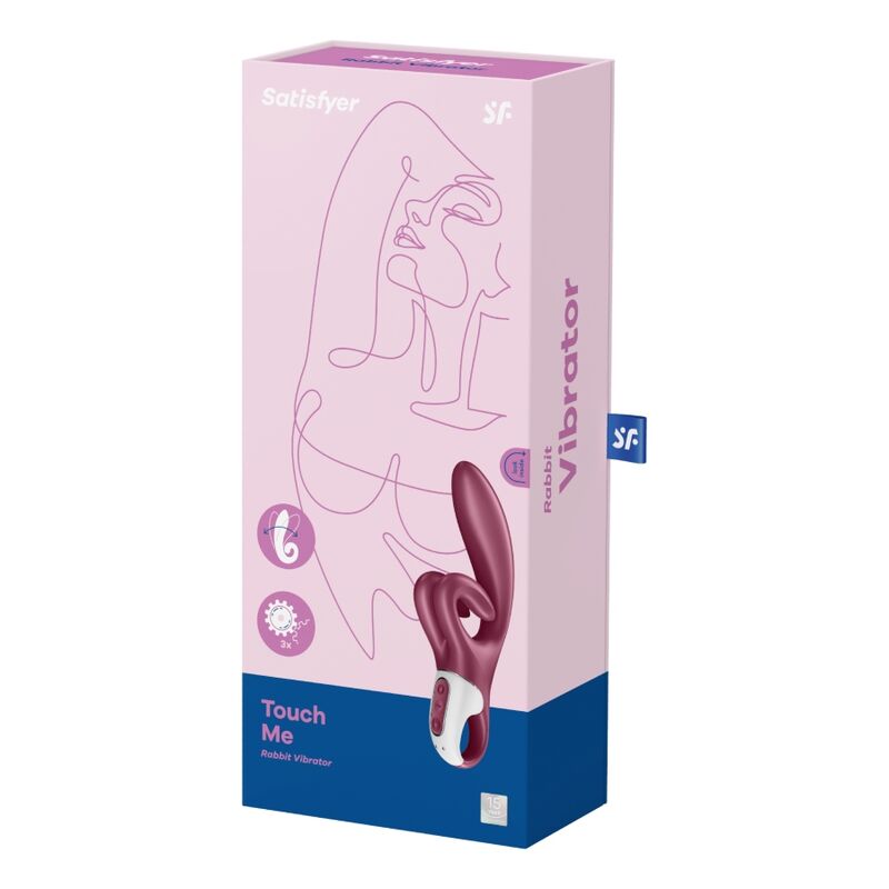 SATISFYER - TOUCH ME VIBRADOR RABBIT ROJO - Kanerotika SL