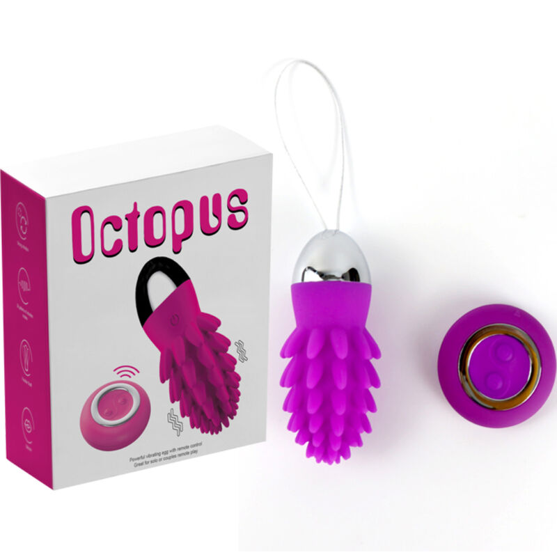 ARMONY - OCTOPUS HUEVO VIBRADOR CACTUS CONTROL REMOTO VIOLETA - Kanerotika SL