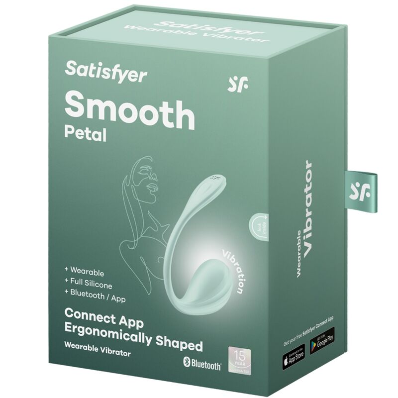 SATISFYER - SMOOTH PETAL ESTIMULADOR PUNTO G VERDE AGUA APP GRATUITA - Kanerotika SL