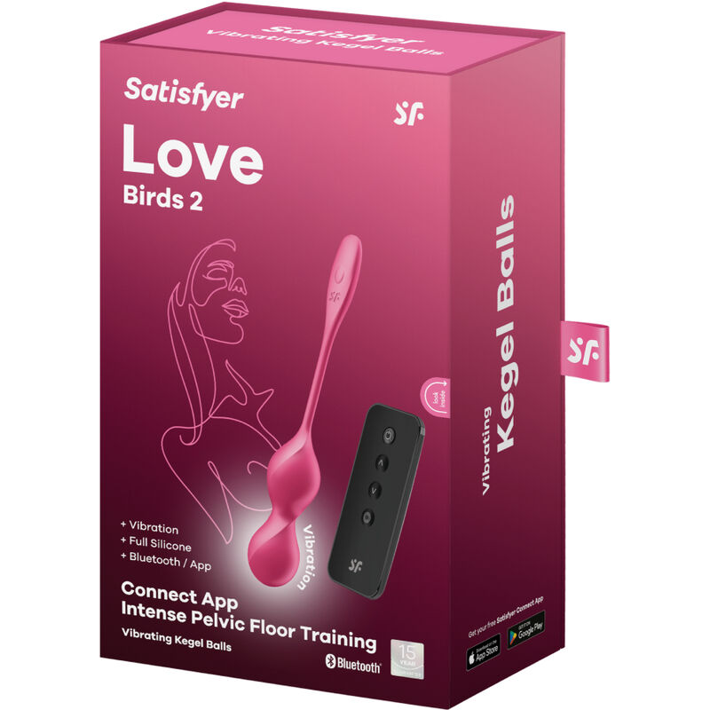 SATISFYER - LOVE BIRDS 2 BOLAS KEGEL VIBRADORAS + APP GRATUITA - Kanerotika SL