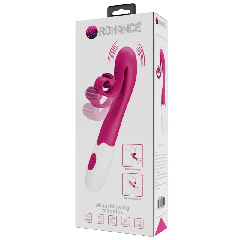 ROMANCE - VIBRADOR Y ESTIMULADOR 30 VELOCIDADES ROSA - Kanerotika SL