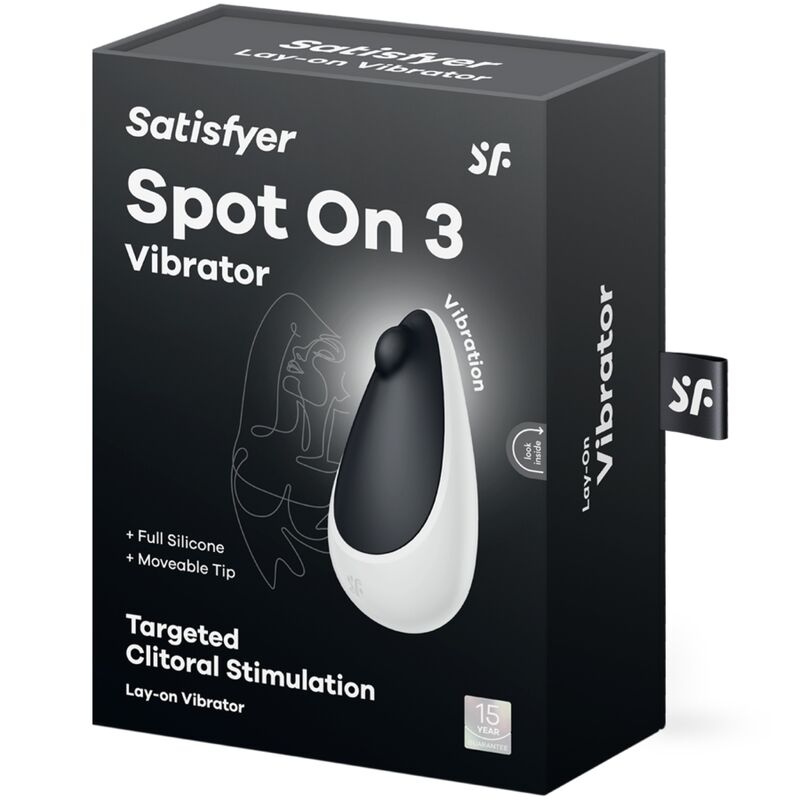 SATISFYER - SPOT ON 3 ESTIMULADOR DE CLÍTORIS NEGRO - Kanerotika SL