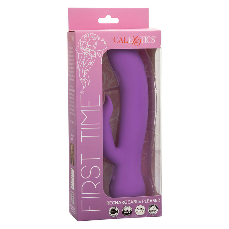 CALEXOTICS - FIRST TIME VIBRADOR COMPLACIENTE RECARGABLE MORADO - Kanerotika SL