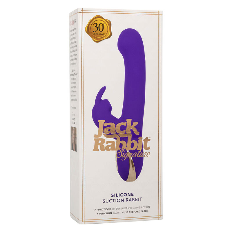 CALEXOTICS - JACK VIBRADOR RABBIT Y ESTIMULADOR 7 NIVELES DE VIBRACIÓN Y SUCCIÓN AZUL - Kanerotika SL