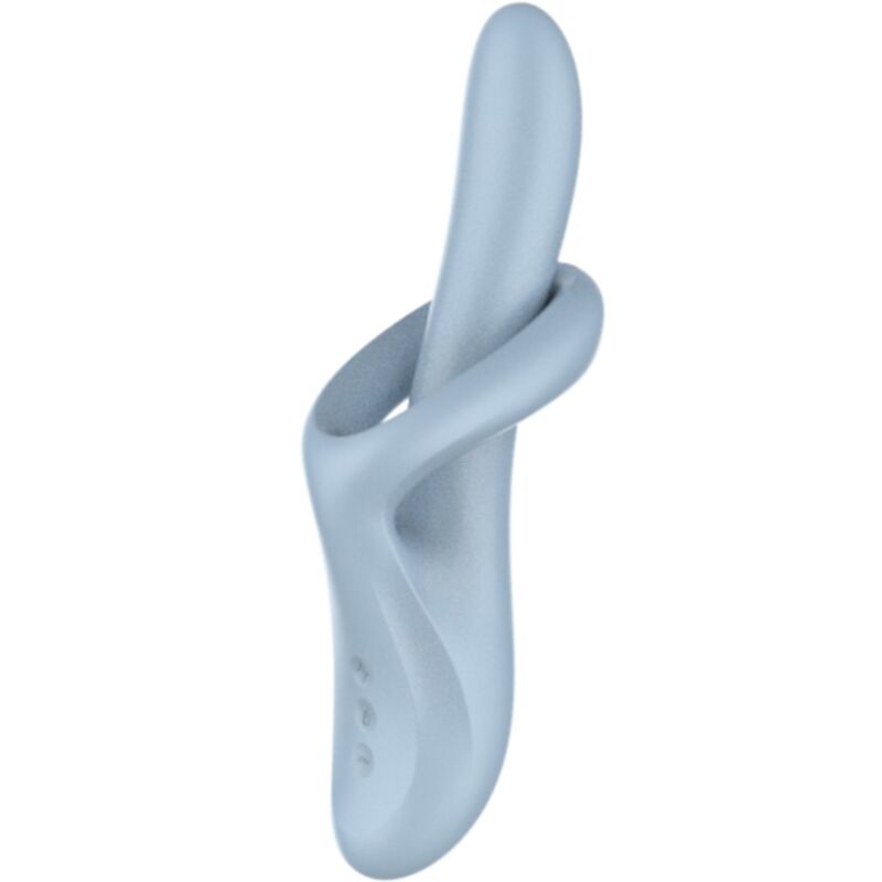 SATISFYER - HEAT FLEX 4 VIBRADOR EFECTO CALOR 12 VIBRACIONES AZUL - Kanerotika SL