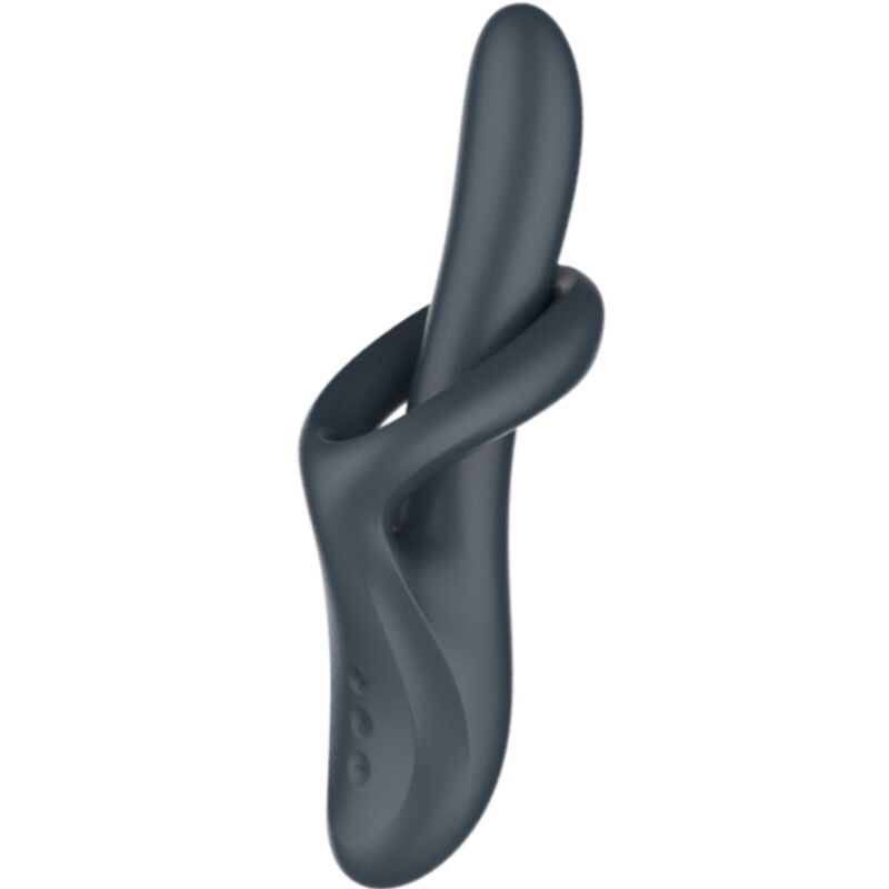 SATISFYER - HEAT FLEX 4 VIBRADOR EFECTO CALOR 12 VIBRACIONES GRIS - Kanerotika SL