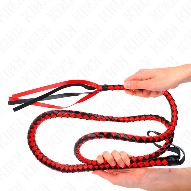 KINK - LÁTIGO DE SERPIENTE LARGO ROJO 210 CM - Kanerotika SL