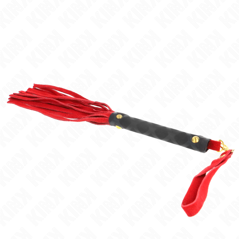 KINK - LÁTIGO MINI PIEL DE ANTE ROJO 30 CM - Kanerotika SL